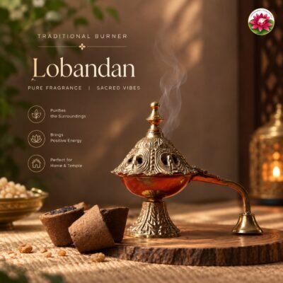 Antique Finish Brass Loban Dan 11.43 cm