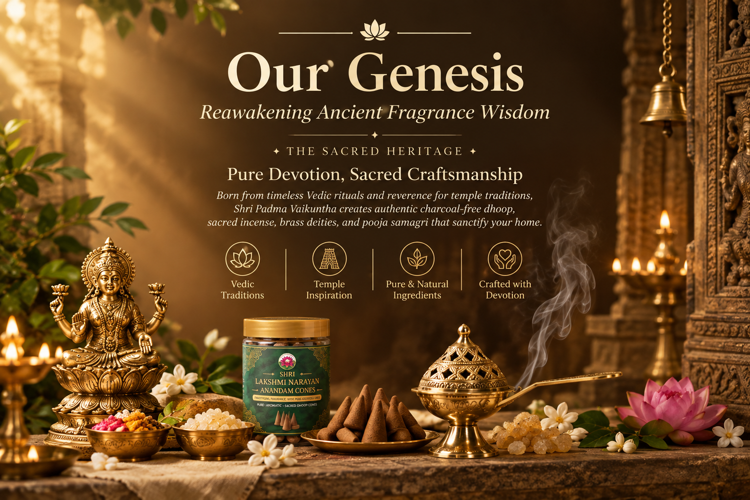 Our Genesis — ShriPadma Vaikuntha Sacred Vedic Heritage