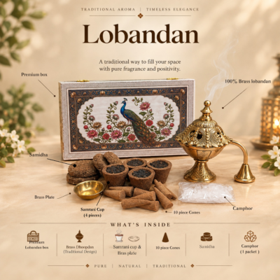 Antique Finish Brass Loban Dan 11.43 cm